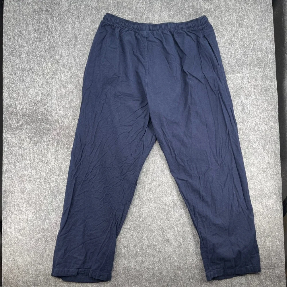 Polo Ralph Lauren Pants Mens XL Blue Knit Pajama Lounge Drawstring Pony Logo
